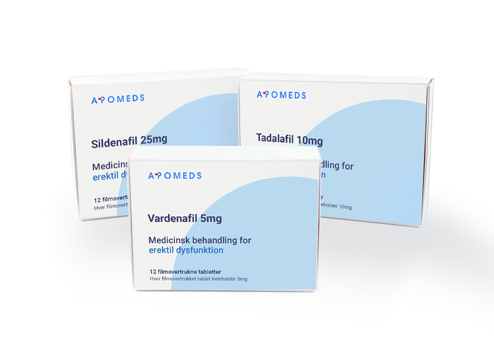 Potensläkemedelstest Generika: Sildenafil 25 mg, Tadalfil 10 mg, Vardenafil 5 mg